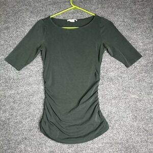 Boden Ruched Side Tunic Top Size 4 Green
